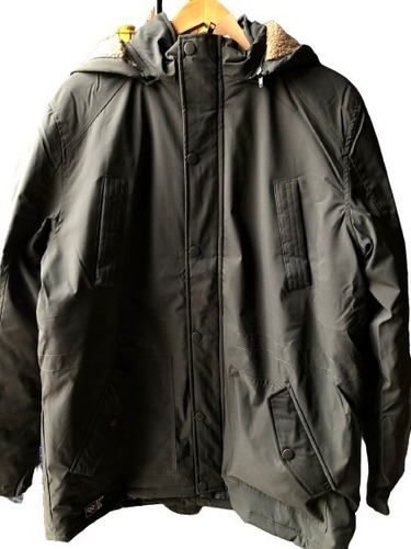 Campera Parka This Is Bp Guindo Hombre Importada Impermeable