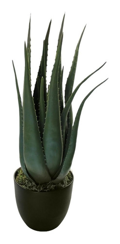 Planta Artificial Decorativa Aloe En Maceta-a66, Corner Home