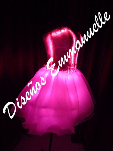 Vestido Led Luces 15 Años Fiesta Novias