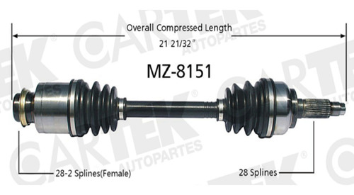 Flecha Delantera Derecha Mazda 5 2006-2007-2008 Completa Ck