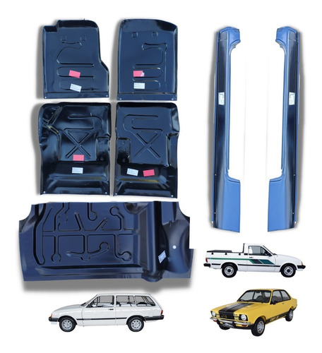 Assoalhos Chevette Chevy 500 Porta-malas Caixas De Ar 74/93