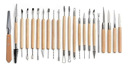 Ol Conjunto De 30 Ferramentas Para Escultura Em Cerâmica