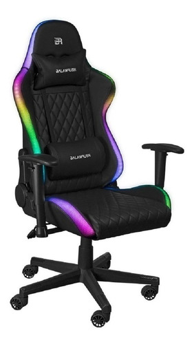 Silla de escritorio Balam Rush Lighting Rush gamer ergonómica negra