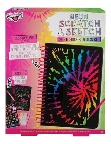 Fashion Angels - Neon Scratch! Kit De Dibujo Y Diseño