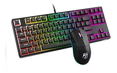 Rk Royal Kludge Rgb 60% Combo De Teclado Y Mouse Mecánico, R