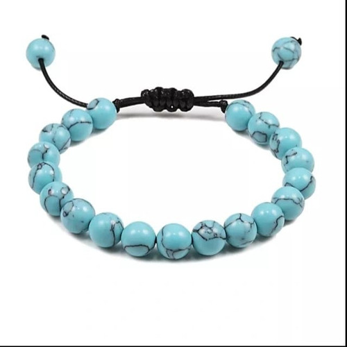 Pulsera Brazalete De Howlita - Regulable - Hombre Mujer -