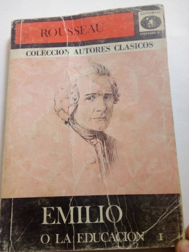 Libro Antiguo 1970 Rousseau Emilio O La Educación Tomo I