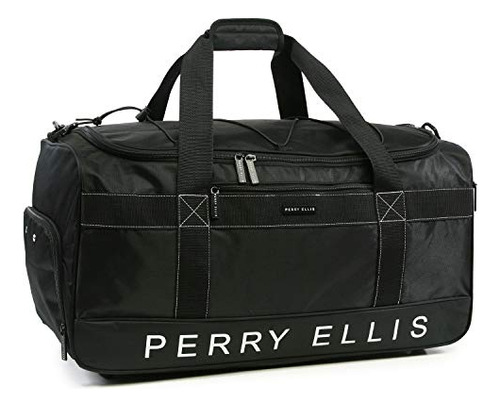 Bolsa De Viaje Perry Ellis 22 Weekender, Negra, Talla Única