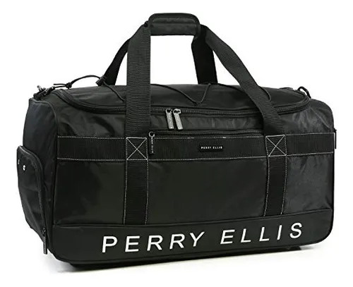 Bolsa De Viaje Perry Ellis 22 Weekender Negra Talla nica
