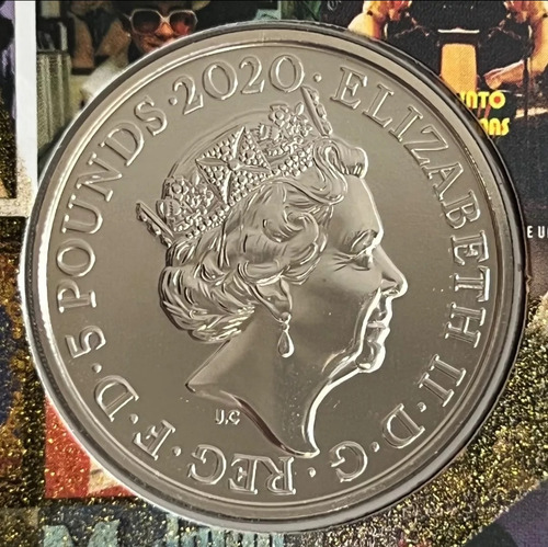 Moeda 5 Pounds Elton John