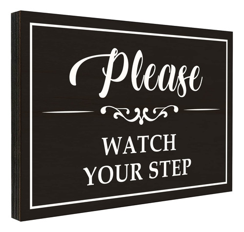 Letrero Pma011 Please Watch Your Step 9 X 13 Cm Mmg