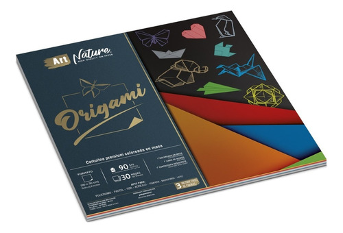 Papel Para Origami Plantec 30 X 30 X 30 H. 90 Gr. 85052 Color Blanco