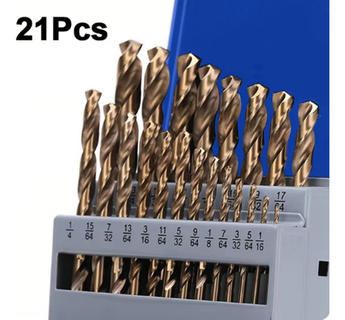 Conjunto De Brocas De Cobalto M35 High Speed Steel Twist Job
