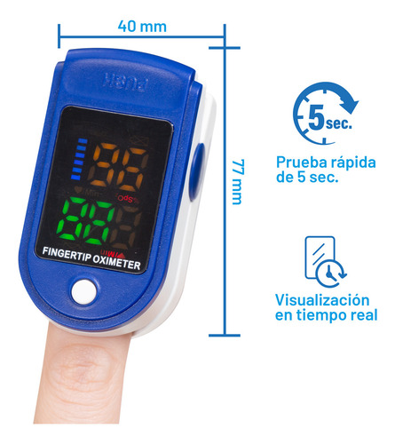 Oximetro De Pulso Saturometro Pediatrico Saturador Hermed D120