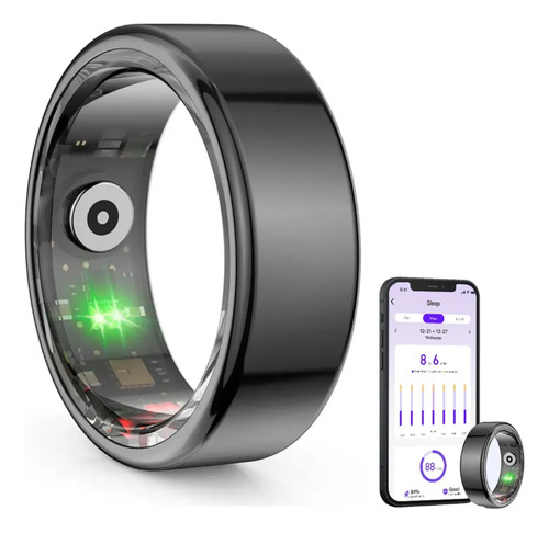Smart Ring Colmi R02 Anel Inteligente Em Aço N°9 / Ip68