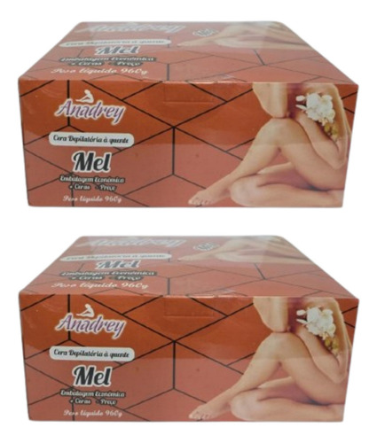 Kit Com 2 Cera Anadrey Mel 960g