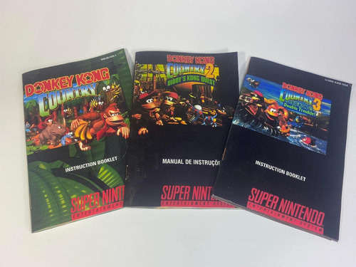Manual Donkey Kong 1,2 E 3 Para Snes