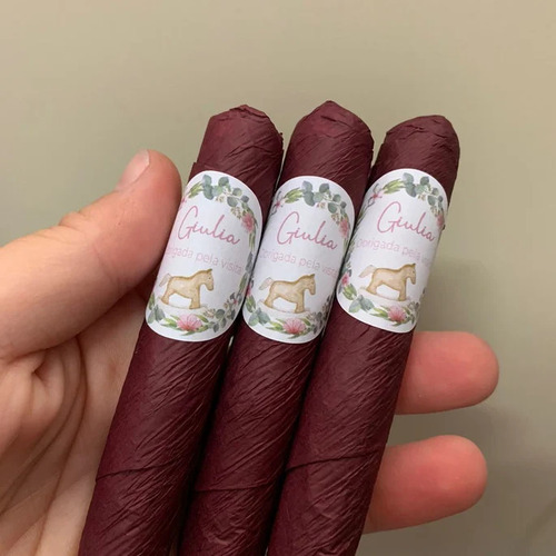 Charutos De Chocolate Personalizado Maternidade 40 Unidades