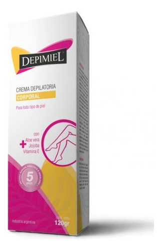 Crema depilatoria Depimiel Crema Depilatoria corporal piel todo tipo 120 ml 120 g