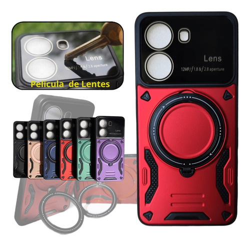Capa Case P/ Poco X7 Pro (5g) Capinha Com Película De Lente