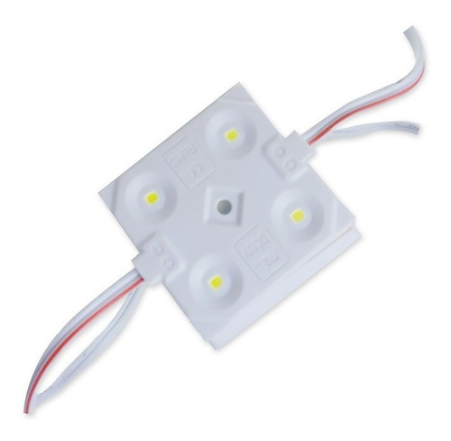 Caluga Led Smd 2835 Blanco Frío Módulo 4 Leds 12v 1.08w X 10