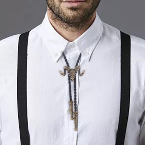 Cabeza De Cabra Western Bolo Tie Corbata De Vaquero Collar