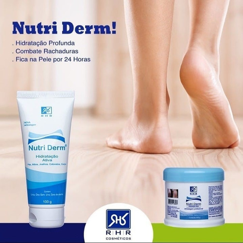 Creme Hidratante Nutri Derm 500g Hidratação Ativa Com Uréia