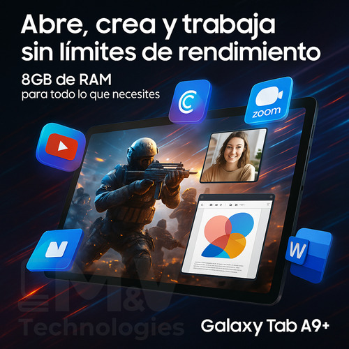 Tablet Samsung Galaxy Tab A9+ Plus 11'' 128gb 8gb (sm-x210)