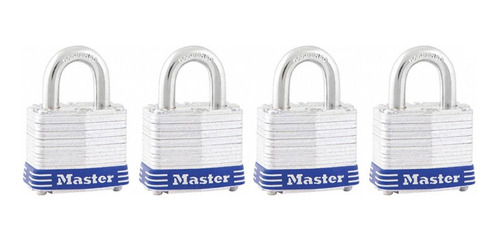 Candados Laminados Master Lock 4 Pz 3008espdhc