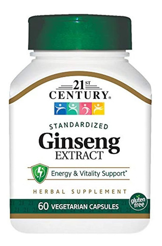 21st Century Ginseng Extract Veg Cápsulas 60 Unidades