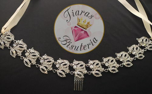 Corona Tiara Tocado Novia Quinceañera Fiesta