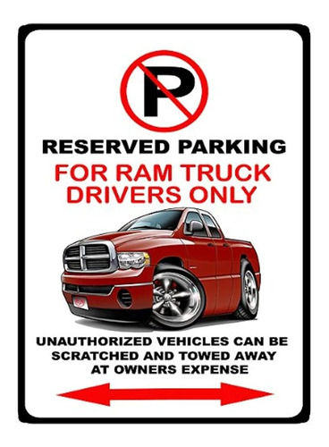 Dodge Ram 1500 Pickup Camión Sin Señal De Estacionamiento