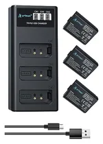 Comprar Baterias Y Cargador Triple Lp-e10 1600mah Canon Eso Rebel