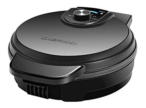 Máquina Para Gofres Belga Antidesbordante Chefman Negro