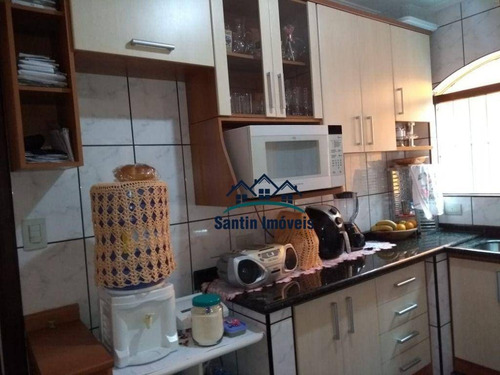 Imagem 2 de 13 de Sobrado Com 3 Quartos (02 Suítes )quintal, Ótimo Acabamento,02 Vagas Cobertas À Venda, 138 M² - Jardim Haydee - Mauá/sp - So0444