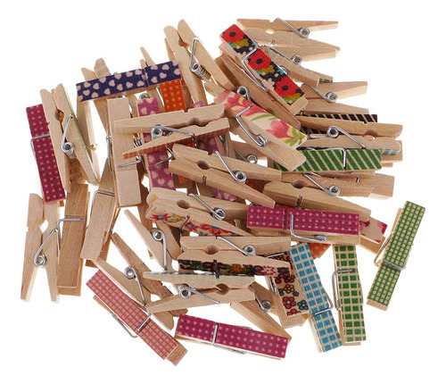 50 Piezas Mezclados Navidad Estampado Clavijas Decoración