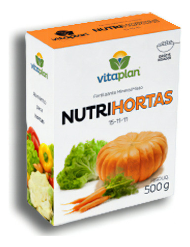 Fertilizante Mineral Nutrihortas 15-11-11 Vitaplan 500g