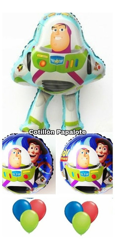 Globos Toy Story Pack X15 Buzzligthyear Woody Deco Cumple