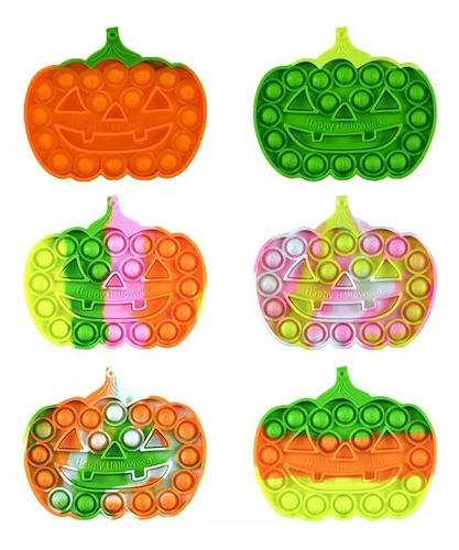 Fidget Toy Bubble Pop It Sensorial Abobora Halloween
