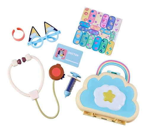 Set Doctor Bluey Kit Medico Con Accesorios