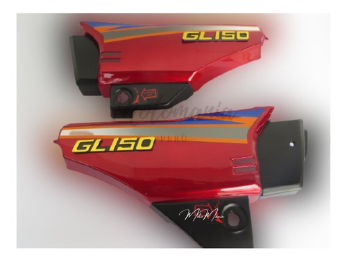 Tapa Lateral Para Moto Gl 125-150 Rojo