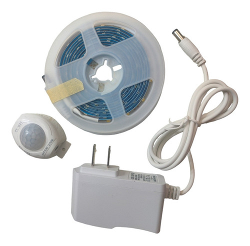 Tira 2mt Luz Led Sensor Con Movimiento Noche Luz Calida