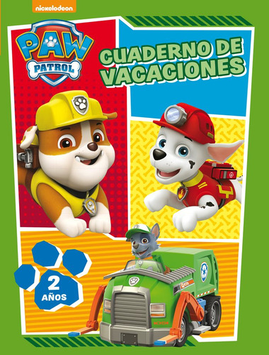 Cuaderno De Vacaciones 2 Años Patrulla Canina - Aa,vv