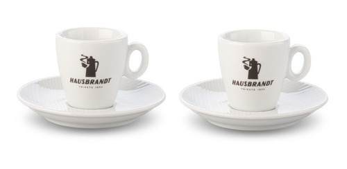 Juego 2x Tazas Espresso Hausebrandt Porcelana