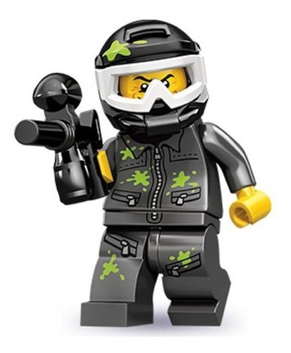 Figura Mini Del Jugador De Paintball De La Serie 10 De Lego