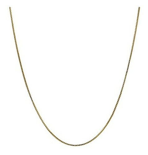 Collar De Oro Amarillo 14k De 0.5mm O 1mm