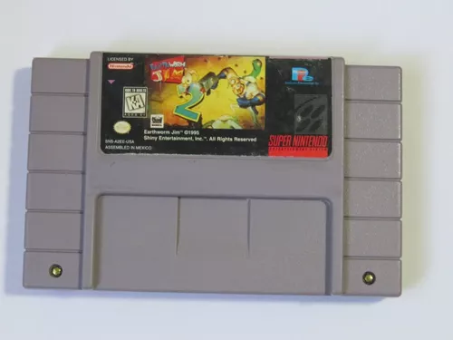 Preços baixos em Jogos de videogame Nintendo SNES earthworm Jim