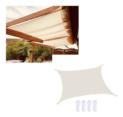 Toldo Vela De Sombra Lona - Sombrilla Triangular/rectangular