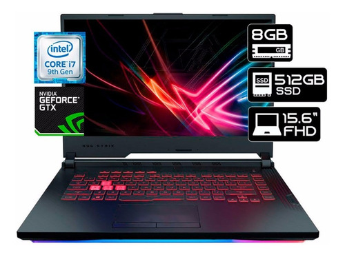 Laptop Gamer Asus Rog G531gt 15.6' I7 9na 8gb 512ssd V4gb