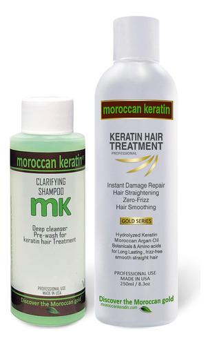 Moroccan Keratin Set De Alisado De Cabello Brasileno Keratin